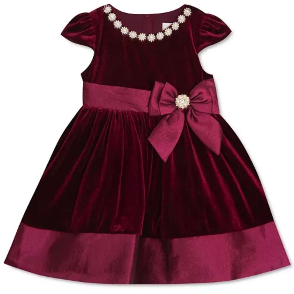 Burgundy Rare Editions dress size 4T